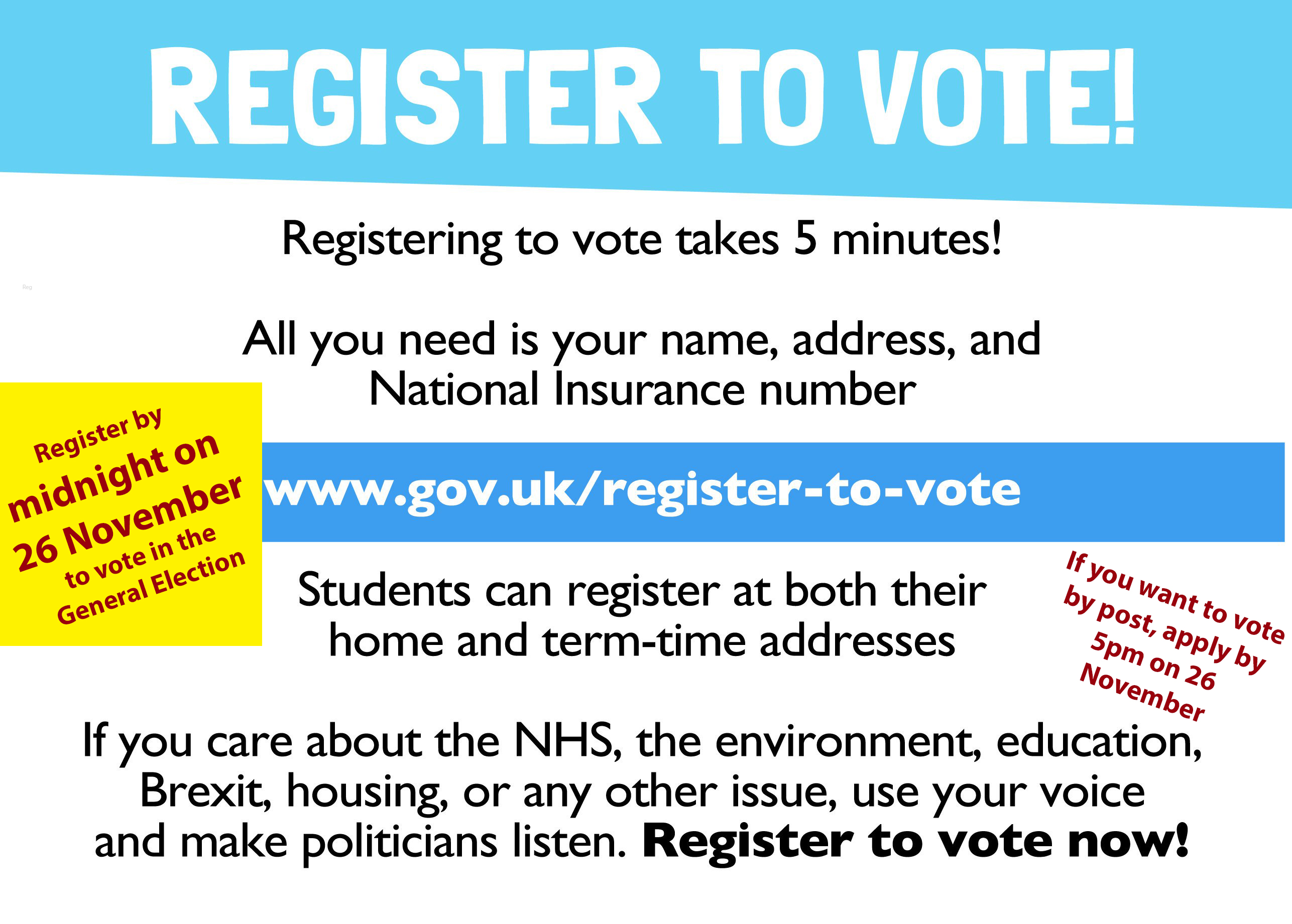 Register to Vote Leaflet page 2